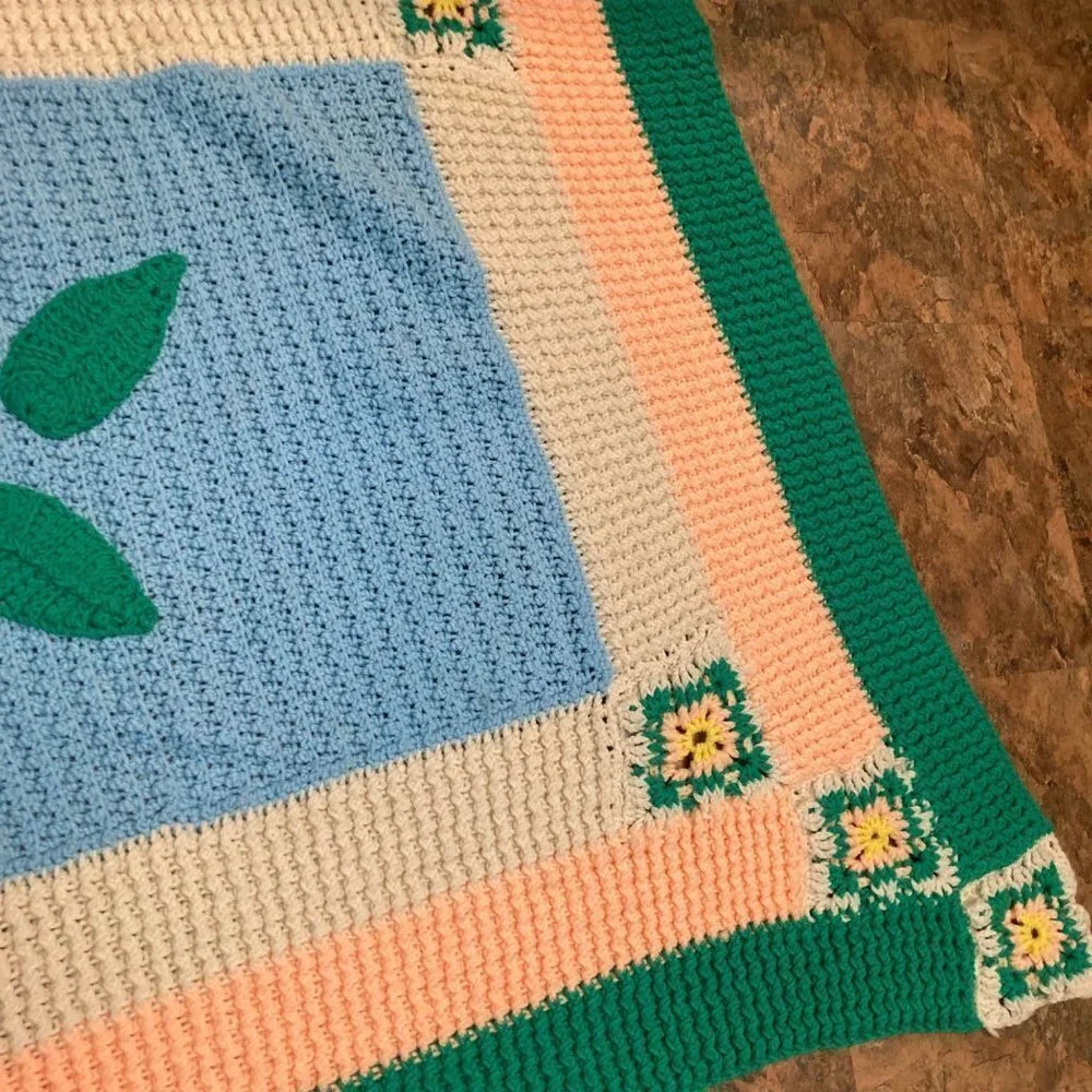 Handmade vintage crocheted
